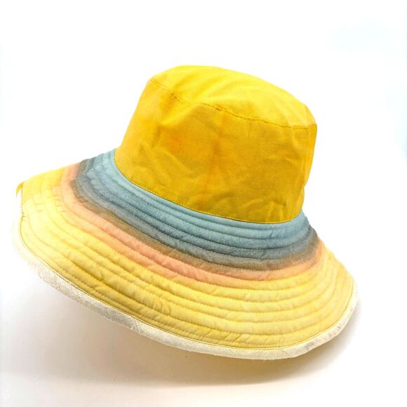 Romualda Planet Gran Venus Bucket Hat Yellow Pink Blue Made In Spain NWT - Picture 3 of 12